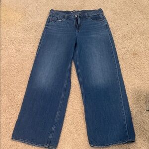 Old Navy Dark Blue Wide Leg Jeans